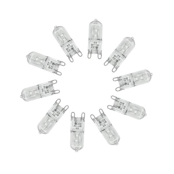 10-pack G9 Halogenlampor - Varmvit 25W AC 230V