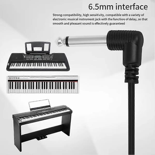 Elektrisk Piano Synthesizer Keyboard Instrument Tilbehør Hvit