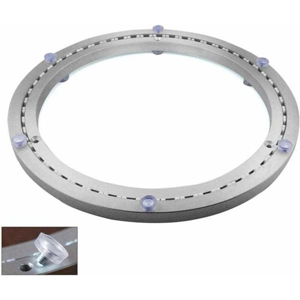 Metal drejeskive - ZOR® - ø45 cm - 360° rotation - Kuglelejer - Kraftig brug - Rustfrit stål