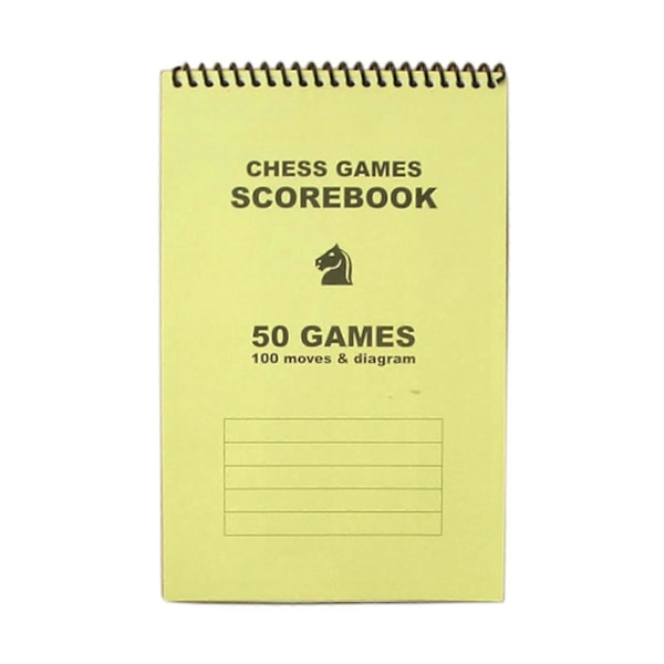 Ögonskydd Schack Protokoll Matcher Resultatblock 50 Spel 100 Drag FAN0625 Yellow