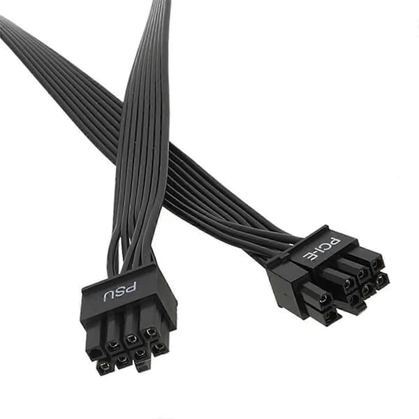 8-bens GPU-strømkabel PSU 8-ben til 6+2-bens GPU han til han strømkabel til Thermaltake, ARESGAME Mo Black