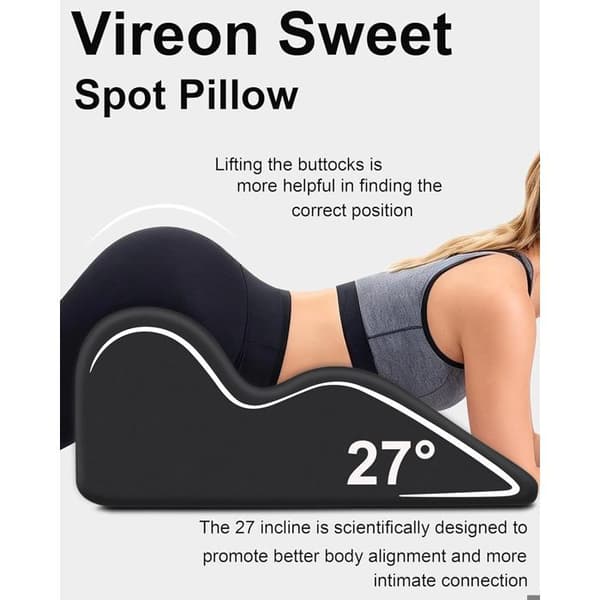 Sweet Spot Memory Foam-kudde, förbättrad sittdyna för par, stöder midja och nacke – blå