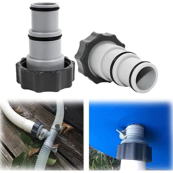 HPiano Intex Pooladapter A, 2 stk., Poolslangeadapter A, Adapter A til Intex Pool, Slangeadapter[113]