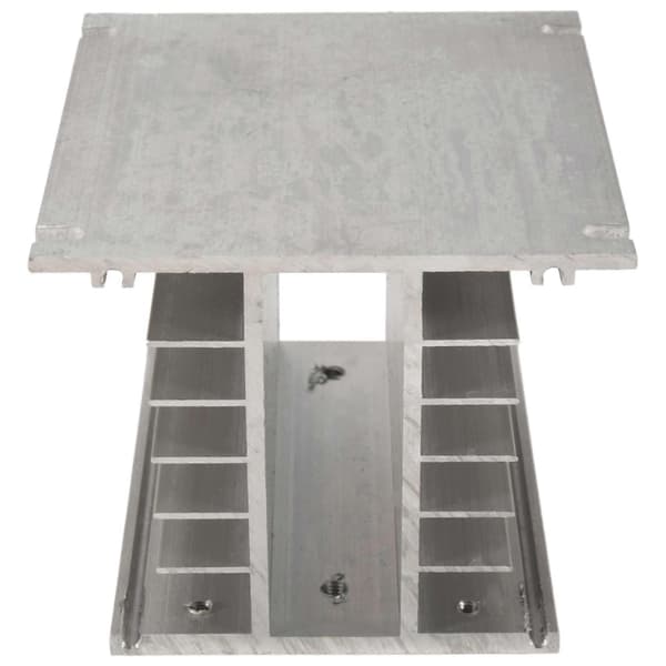 3-faset køleplade 80x110x100mm til SSR Solid State Relæ Aluminium Køleplade Silver