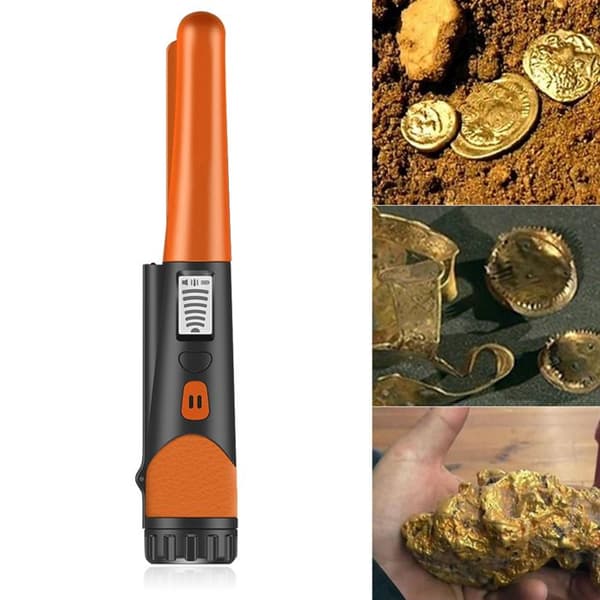 Metalldetektor - PZCC - Bärbar Pinpointer - Vattentät - 1m Djup - Orange
