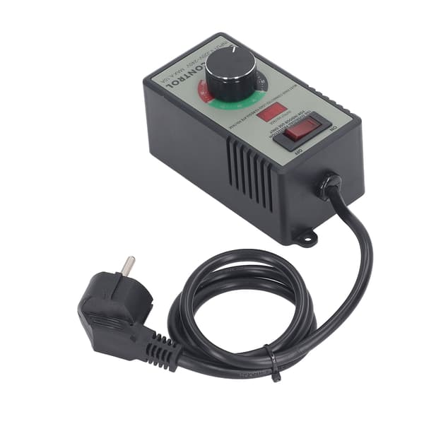 [KK] AC Motor Speed Controller Electric Fan Variable Speed Regulator with 10A Universal Socket EU Plug AC220 to 240V 4000W 0.4