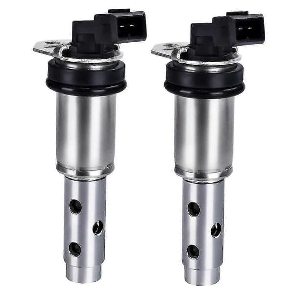 2 stk. VVT Solenoid Kontrolventil 11367585425 Passer til E82 E90 E91 E92 E93 X3 X5 2006-2013 N51 N52 N54 silver