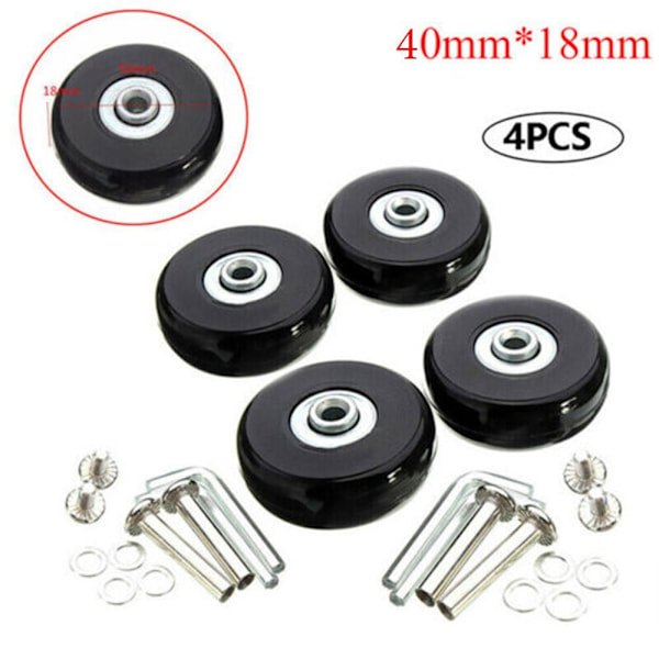 Kuffertdele aksler Bagagehjul 40MM*18MM4PCS 4PCS 4stk 4pcs 40mm*18mm