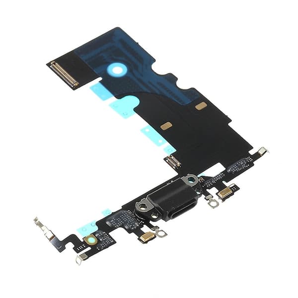 Til iPhone SE (2020) Dock Connector Opladningsport Flexkabel Erstatning (uden logo) - Sort