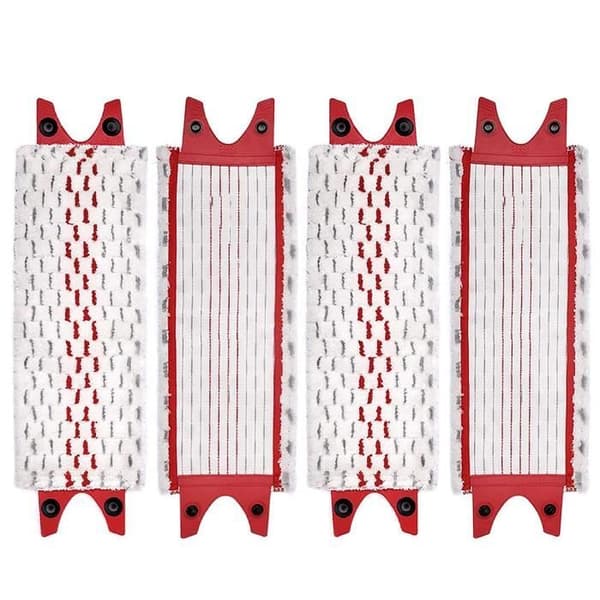 Sett med 4 flate mikrofibermopphoder kompatible med Vileda Ultramax