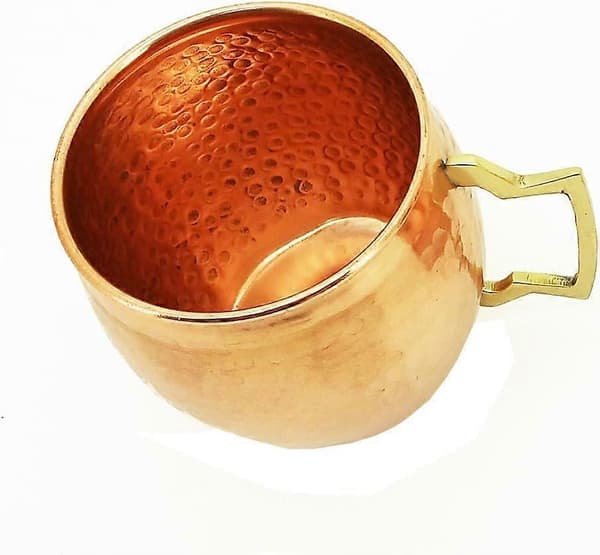 4 krus Moscow Mule krus i solid hamret kobber