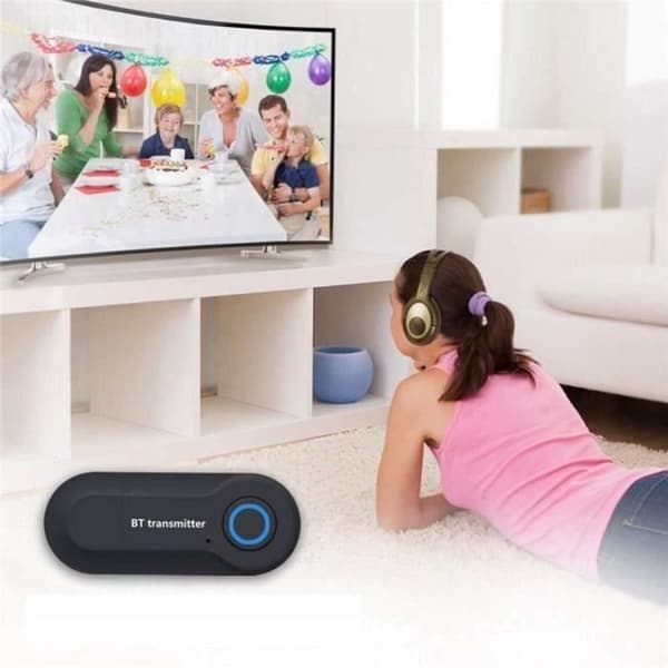 Bluetooth v4.2-sender, Bluetooth-mottaker og -sender, trådløs Bluetooth-adapter, 3,5 mm jack, AUX + USB-kabel for hodetelefoner