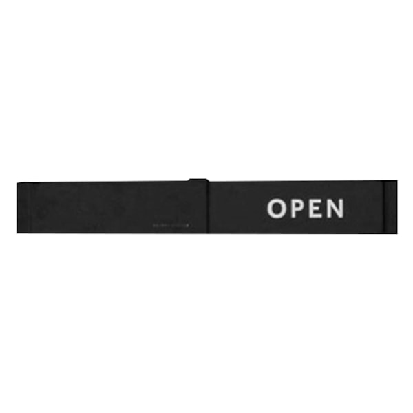 Åben/Lukket Skilt til Butiksindgang Robust Letlæselig Tavle til Butik Holdbar Dobbeltsidet Klar Synlighed Vejrbestandig Black