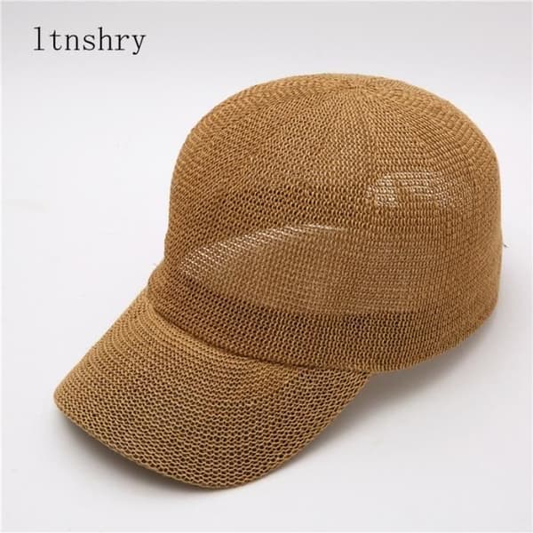 Caps, stråcaps for kvinner, uformell utendørs solhatt, sommer solbeskyttelse, caps - Type 2