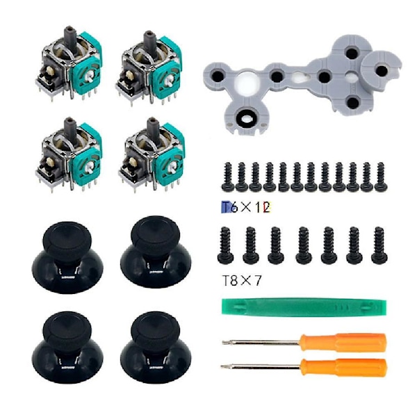 3D Reparation Ersättningsdelar Joystick Analog Sensor Axel Med Skruvar Kit Set Verktyg För XBOX ONE Handkontroll