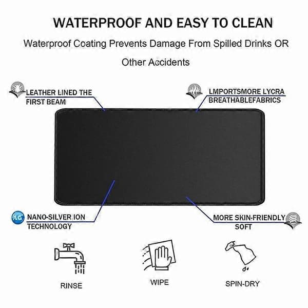 [KK] 300*800*2mm Large Mouse Pad Stylish Abstract Pattern Non-slip Desk Mat