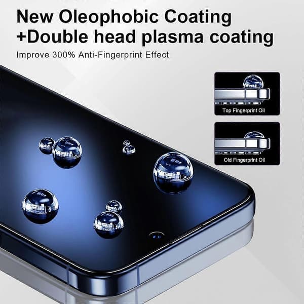 Telefon hærdet glas skærmbeskyttere til iPhone 16 Pro Max