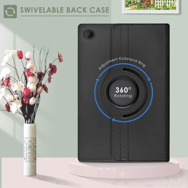 Etui til Samsung Galaxy Tab A11 Plus / A9 Plus (11\") - 360° roterende stødsikkert cover til Samsung A11 Plus / A9 Plus, sort