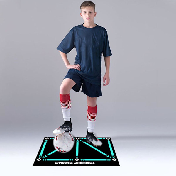 Fodbold Træningsmåtte Foldbar Holdbar Dribbling Kontrol Fodbold Dørmatte Anti-Skridsikker Måtte Ekstra Tilbehør Sets