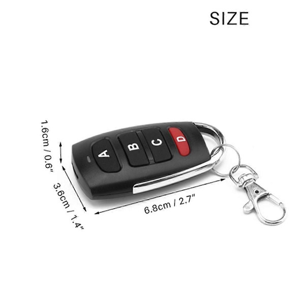 [KK]10 pcs Wireless 433MHz Remote Control Copy Learning Fixed Rolling Code 433 Mhz Key Remote Opener