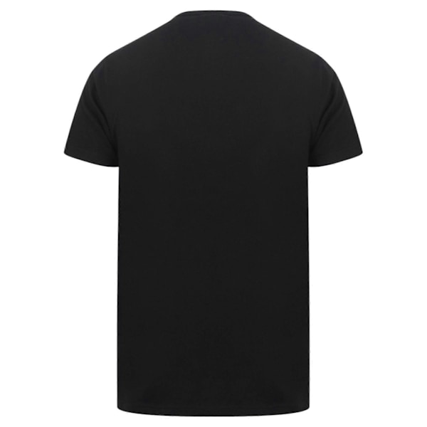 Herre Loungesett T-skjorte Shorts Nattøy Sommer Loungewear Black S