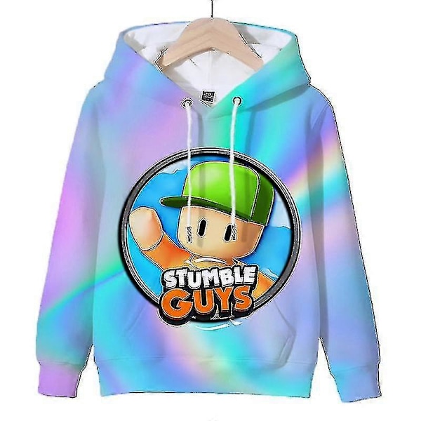 Stumble Guys Hoodie Pojkar Flickor Sweatshirts Barn Tecknad Huvtröja Pullovrar Toppar Stumble Guys Tryck Huvtröjor Vår Barnkläder 10 kids-100(3T)