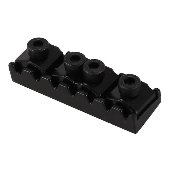 2X 7-strängad låsmutter Elgitarrsadel Tremolostall 48mm (Svart) Black