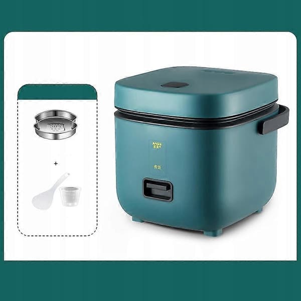 Ångkokare Mini Riskokare 1,2l 200w Non-stick Foder 1,2 L Grön 200 W green