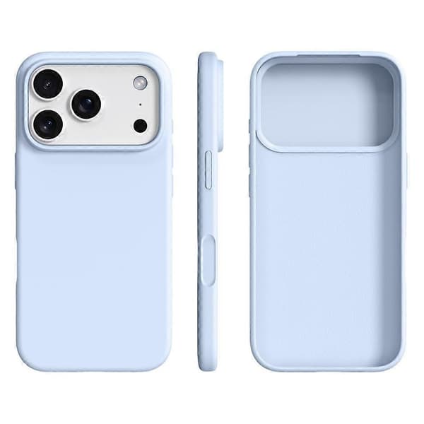 [KK] Case Compatible with iPhone 17 Pro Max, Ultra-Thin Liquid Silicone + PC, Anti-Scratch Protection, Phone Case with Camera Protection Cloud Blue