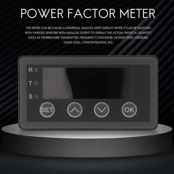 [KK] Digital Display Meter 0-10V 0-20MA 2-10V 4-20MA Analog Input Display Table Digital Display Head med Gray