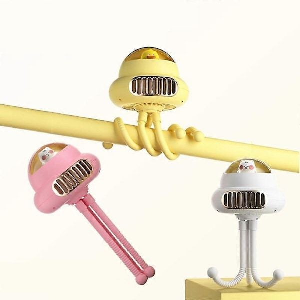 Äänetön Mustekala Siivuton Tuuletin Yellow