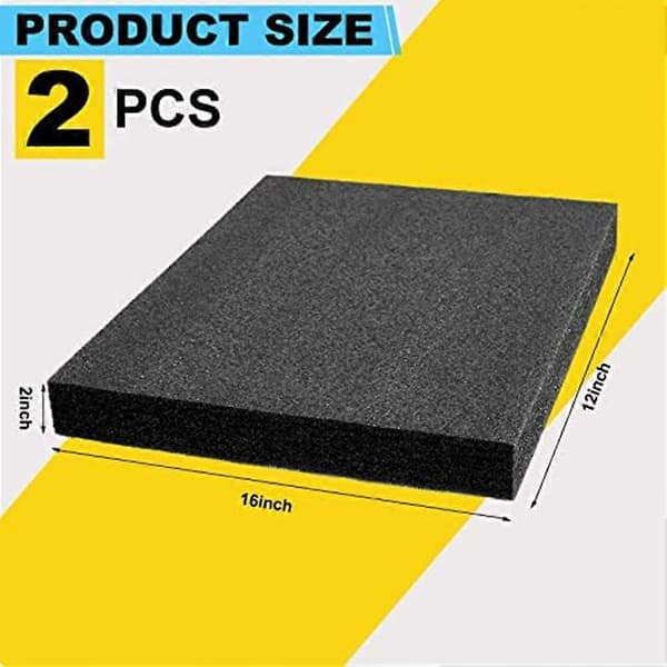 Polyethylenskum 16X12X2Tommer Polyethylenskumplade Tyk Skumpolstring Skumindlæg til Håndværk Polyethylenskumpude