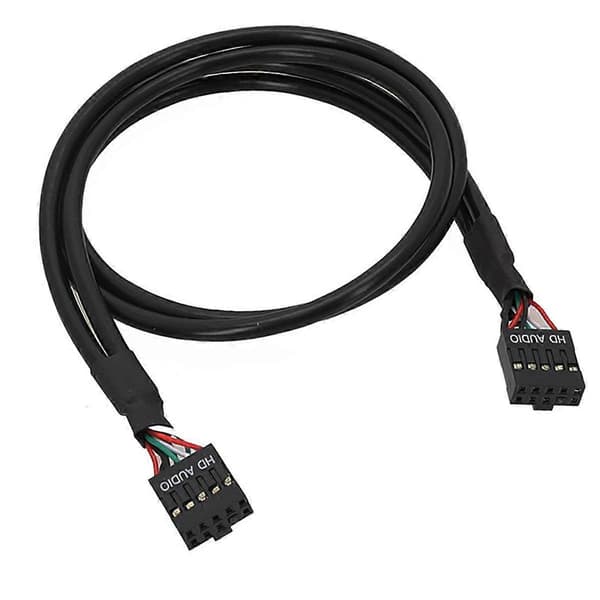 Bundkort USB 9PIN Hun til Hun Intern Kabel USB2.0 Internt Bundkort Header Kabel Black