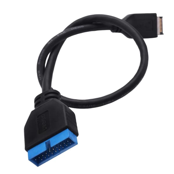 3X USB 3.1 frontpanel-header til USB 3.0 20-bens header forlængerkabel til ASUS bundkort 20 cm Black