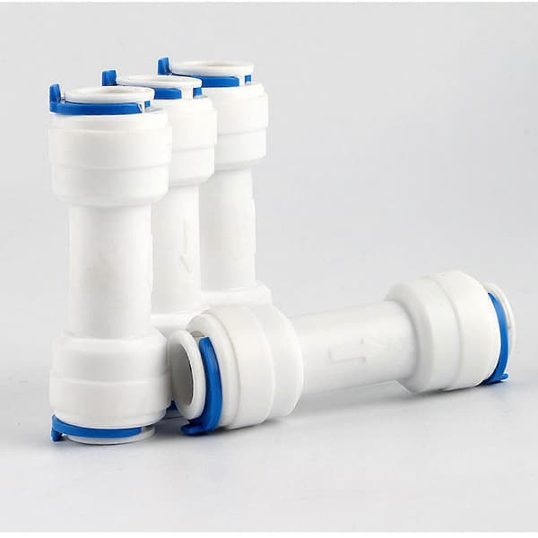 2 st 3/8 tum Push to Connect Envägs Backventiler Vattenrörskoppling Envägs Backventiler Plast VVS-koppling Multicolor