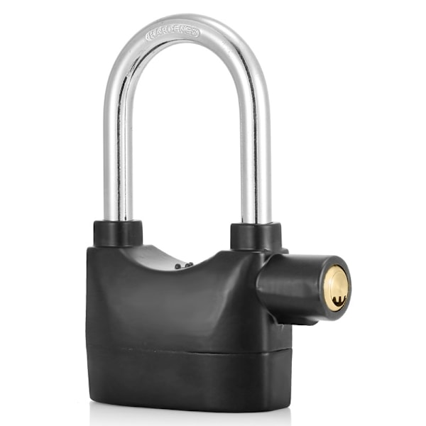 Lång bygelhänglås med larm 110 DB Heavy Duty Väderbeständig *H
