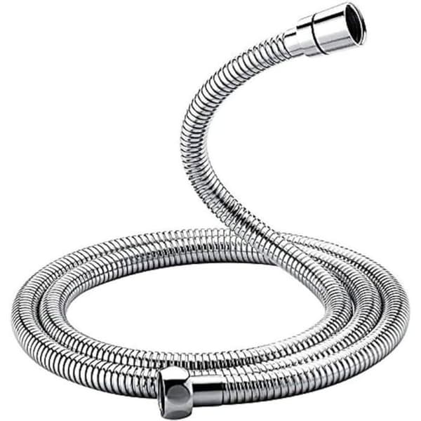 Universell 1,5 m duschslang, vridsäker, förkromad stål
