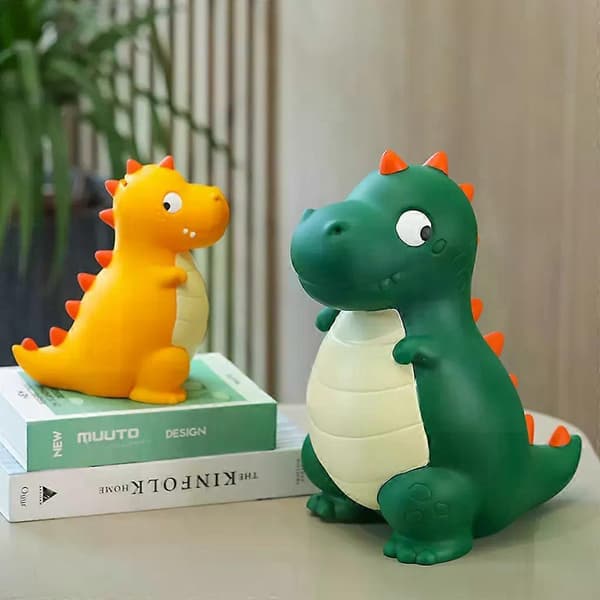 Sparegris-[medium] grøn dinosaur