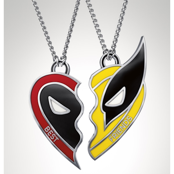 Couple Deadpool 3 Necklace Deadpool 3 Movie Pendant - Symbolizes Brotherhood and Friendship Superhero Decorations