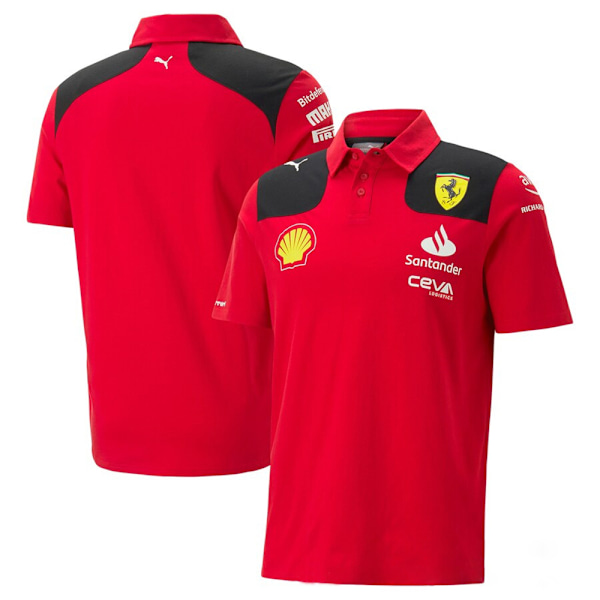 Ferrari F1 Team Polo Skjorter Menn Kort Ermet T-skjorte Tee Topper S