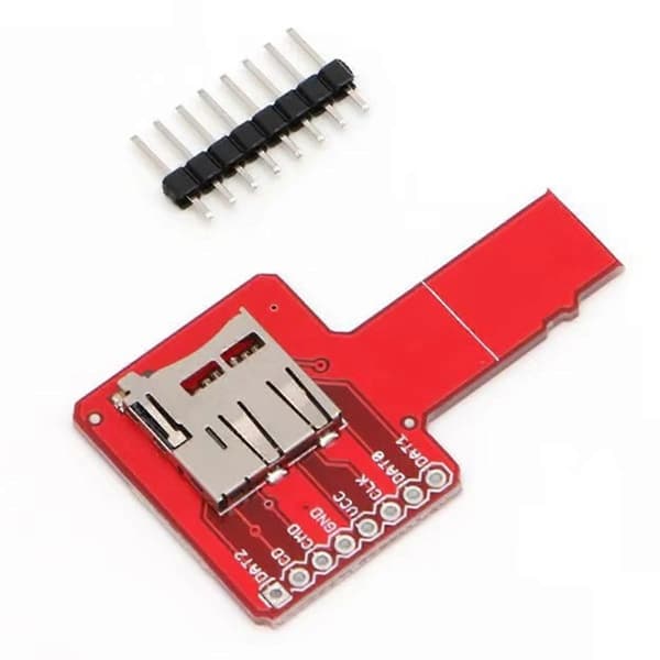 Micro-SD Sniffer kompatibel med TF-kortadapterplade Universal Red
