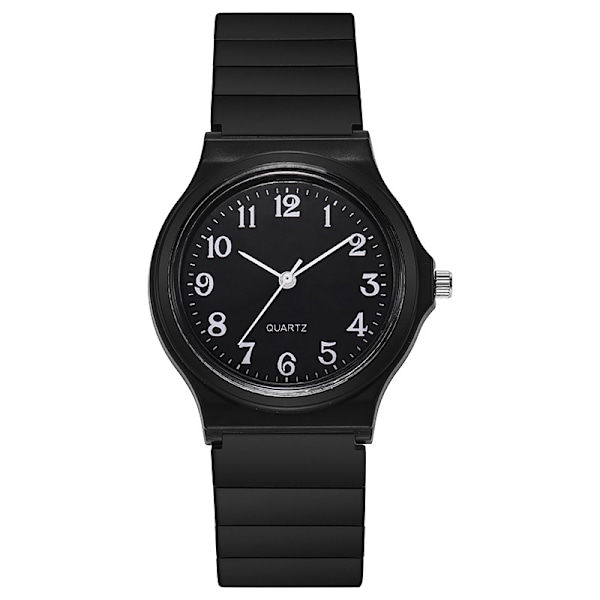 Black elementary school student watch analog watch