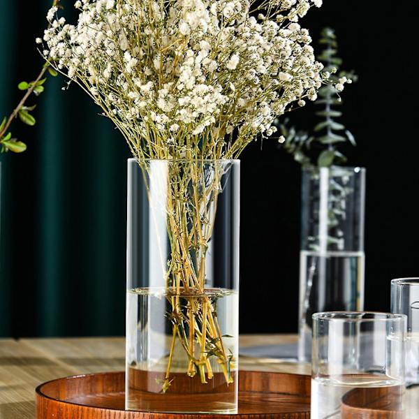Akryl Sylinder Vaser, Plast Sylindriske Blomster Vaser For Bryllupssenterstykker, Hjemmedekorasjoner, Kontorpynt