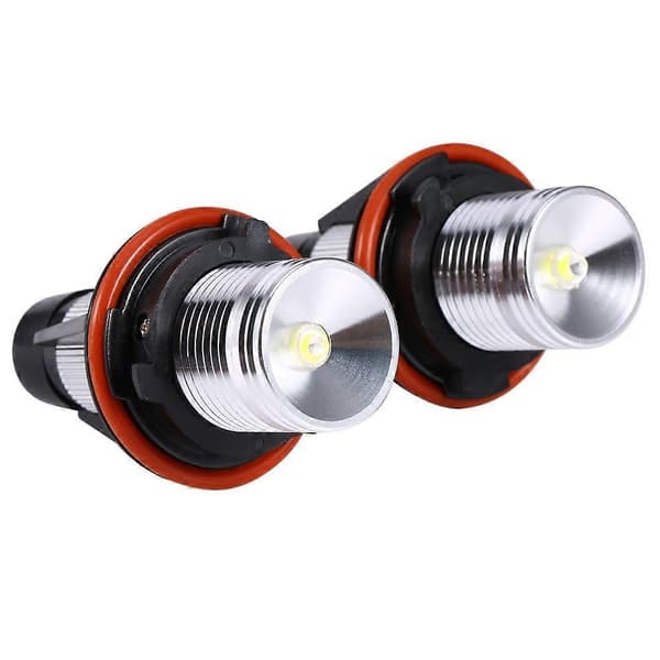 2-pack 5W vita LED Angel Eye Halo-lampor för BMW E39 E60 E53 E63 E66 strålkastare