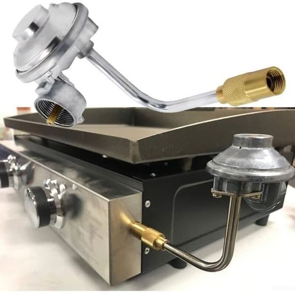 Grillregulator i rustfritt stål - ZOR - Ulisem propanregulator - Robust rustfritt stål
