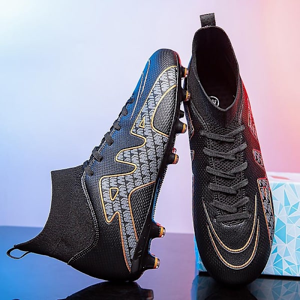 Perfekte Mænds Fodboldsko Anti-Slip Fodboldsko Knopper Græs Fodbold Sneakers 1 - Perfet 39