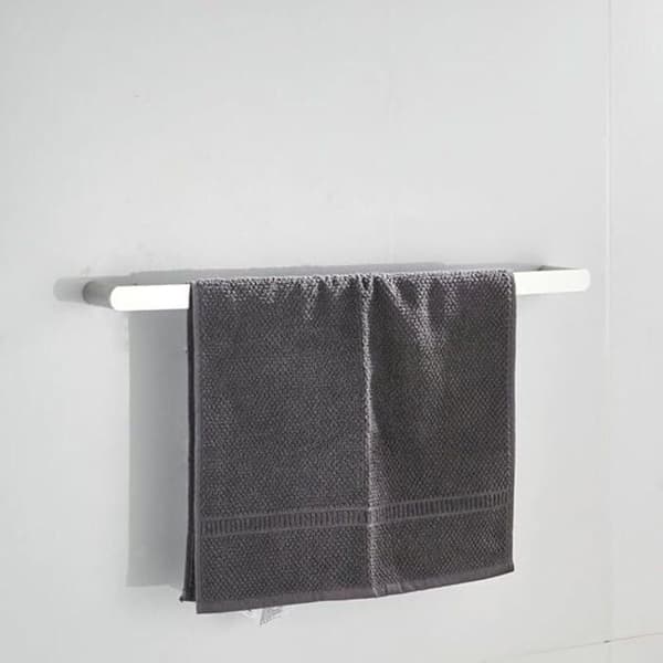 Enkel håndklestang 60 cm krom rustfritt stål, oval stil baderom