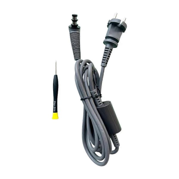 Udskiftningskabel til krøllejern til HS01/HS05 hårstyler hårrør strømkabel AC-opladerkabel EU Plug
