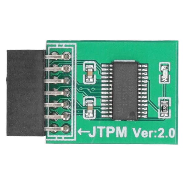 2025 For MSI TPM 2.0 Modul Stærk Kryptering 14 Pin LPC Interface TPM Modulkort til Win11 Grøn