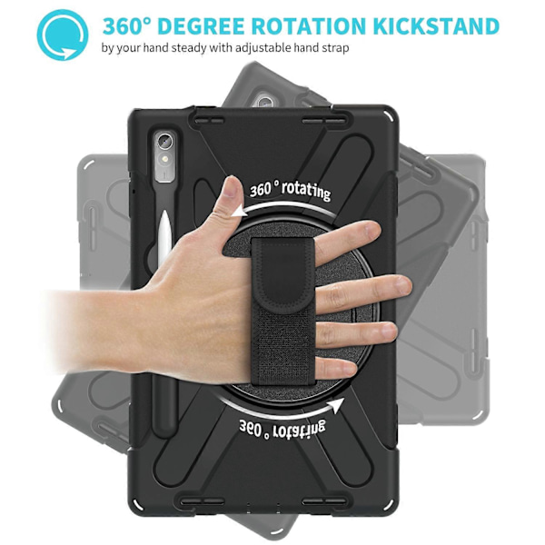 Silikone + PC Tablet Cover til Lenovo Tab P11 Pro Gen 2 til Lenovo Tab P11 Pro Gen 2 Black